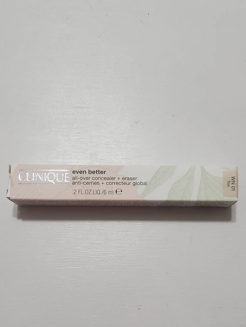 CLINIQUE WN01 Flax Even Better All-Over Concealer + Eraser